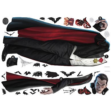 RoomMates Classic Monsters Giant Dracula Peel & Stick Wall Decals 30-piece Set