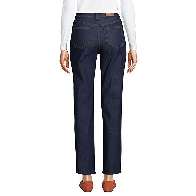 Petite Lands' End Recover High-Rise Straight-Leg Ankle Jeans