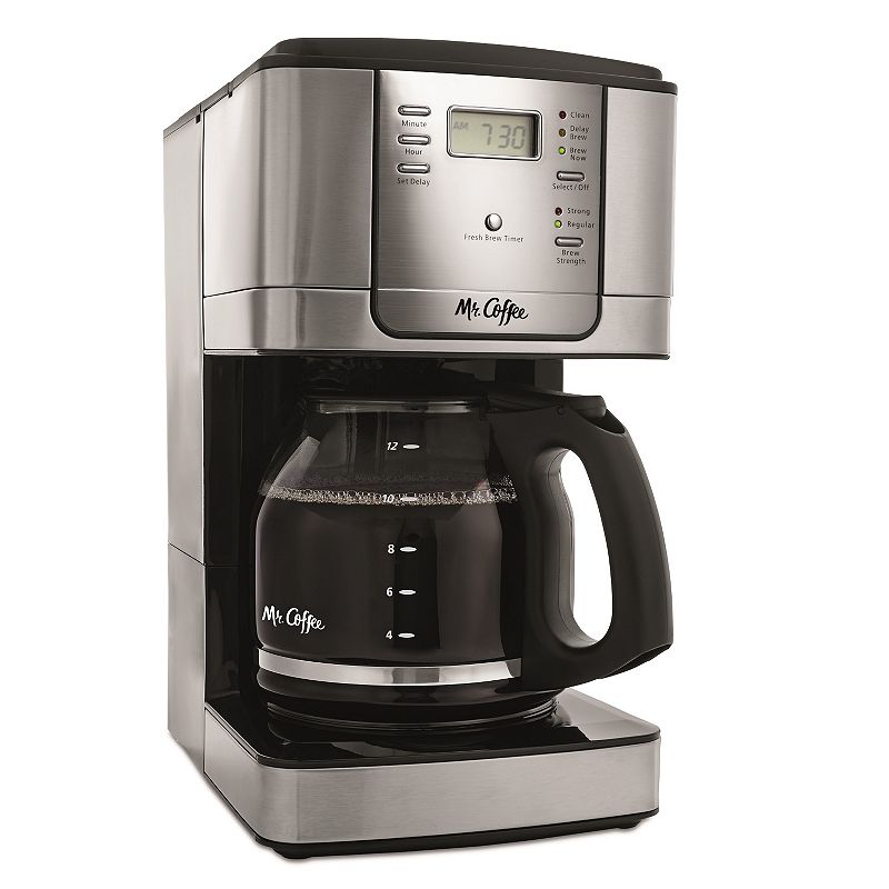 Mr. Coffee 12-Cup Programmable Coffee Maker, Black