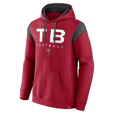 Men's Fanatics Branded Red Tampa Bay Buccaneers Call The Shot Pullover Hoodie