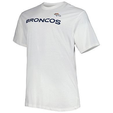 Men's Fanatics Branded White Denver Broncos Big & Tall Hometown Collection Hot Shot T-Shirt
