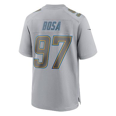 Men's Nike Joey Bosa Gray Los Angeles Chargers Atmosphere Fashion Game Jersey