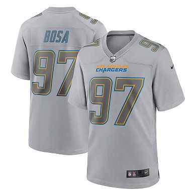 Men's Nike Joey Bosa Gray Los Angeles Chargers Atmosphere Fashion Game Jersey