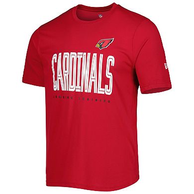 Men's New Era Cardinal Arizona Cardinals Combine Authentic Training Huddle Up T-Shirt