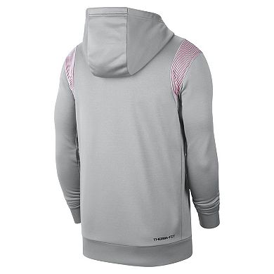 Men's Nike Gray Oklahoma Sooners 2022 Game Day Sideline Performance Pullover Hoodie