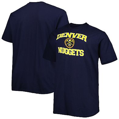 Men's Navy Denver Nuggets Big & Tall Heart & Soul T-Shirt