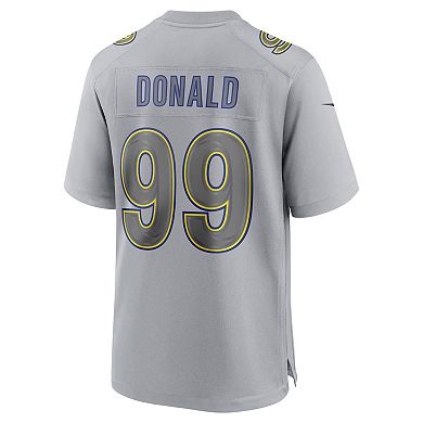 Men's Nike Aaron Donald Gray Los Angeles Rams Atmosphere Fashion Game Jersey