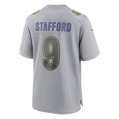 Men's Nike Matthew Stafford Gray Los Angeles Rams Atmosphere Fashion Game Jersey