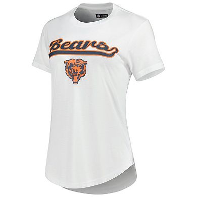 Women's Concepts Sport White/Charcoal Chicago Bears Sonata T-Shirt & Leggings Sleep Set