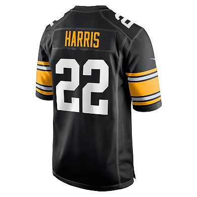 Men's Nike Najee Harris Black Pittsburgh Steelers Home Player Game Jersey