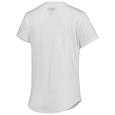 Women's Concepts Sport White/Charcoal New Orleans Saints Sonata T-Shirt & Leggings Sleep Set