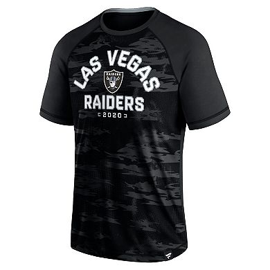 Men's Fanatics Branded Black Las Vegas Raiders Hail Mary Raglan T-Shirt