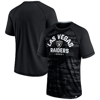 Men's Fanatics Branded Black Las Vegas Raiders Hail Mary Raglan T-Shirt