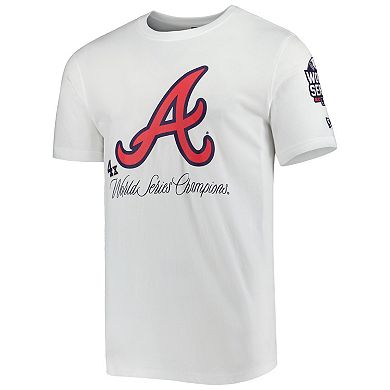 Men's New Era White Atlanta Braves Historical Championship T-Shirt