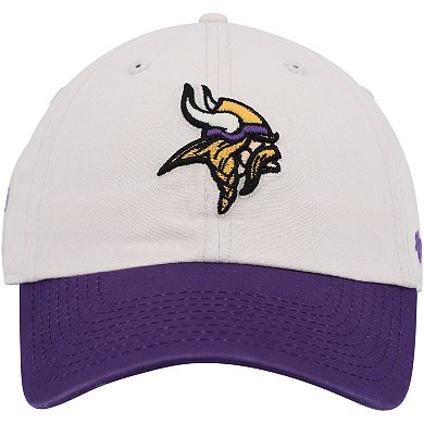 Men's '47 Cream/Purple Minnesota Vikings Sidestep Clean Up Adjustable Hat