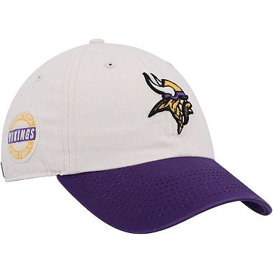 Men's '47 Cream/Purple Minnesota Vikings Sidestep Clean Up Adjustable Hat