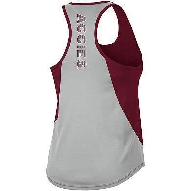 Women's Colosseum Maroon Texas A&M Aggies Sachs 2-Hit Scoop Neck Racerback Tank Top