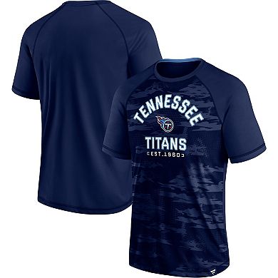 Men's Fanatics Branded Navy Tennessee Titans Hail Mary Raglan T-Shirt