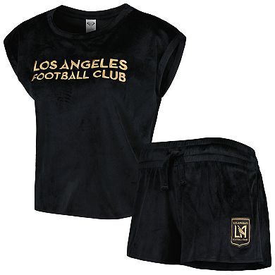 Women's Concepts Sport Black LAFC Intermission T-Shirt and Shorts Sleep Set
