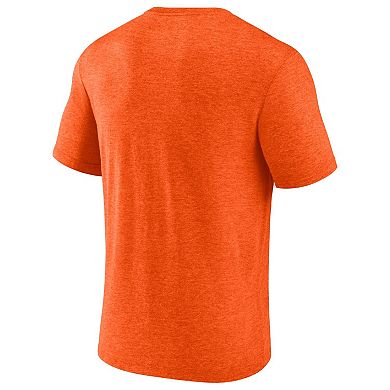 Men's Fanatics Branded Heathered Orange Cleveland Browns Tri-Blend Sporting Chance T-Shirt