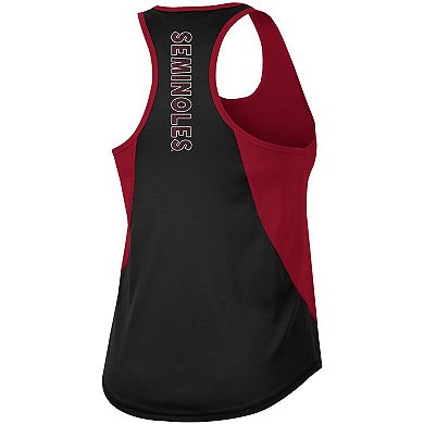 Women's Colosseum Garnet Florida State Seminoles Sachs 2-Hit Scoop Neck Racerback Tank Top