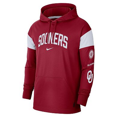 Men's Nike Crimson Oklahoma Sooners Jersey Performance Pullover Hoodie