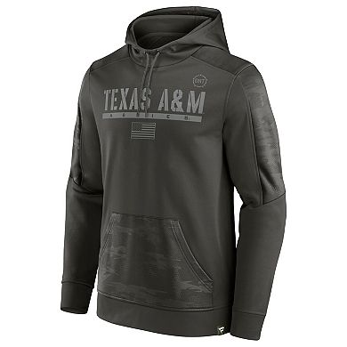 Men's Fanatics Branded Olive Texas A&M Aggies OHT Military Appreciation Guardian Pullover Hoodie