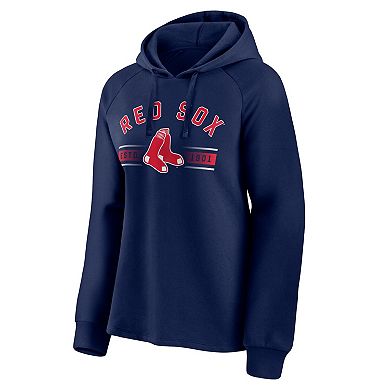 Women's Fanatics Branded Navy Boston Red Sox Perfect Play Raglan Pullover Hoodie