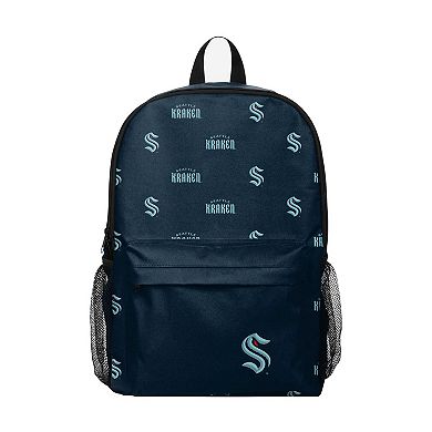 FOCO Seattle Kraken Repeat Logo Backpack