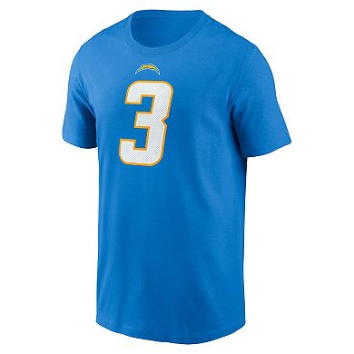 Men's Nike Derwin James Jr. Powder Blue Los Angeles Chargers Player Name & Number T-Shirt