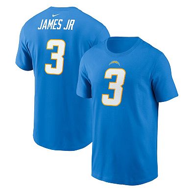 Men's Nike Derwin James Jr. Powder Blue Los Angeles Chargers Player Name & Number T-Shirt