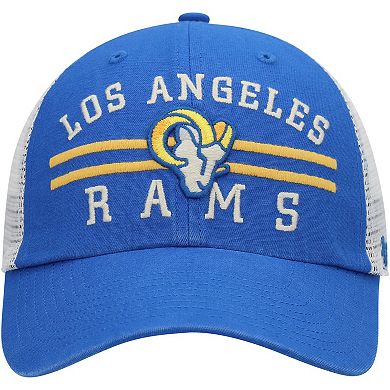 Men's '47 Royal Los Angeles Rams Highpoint Trucker Clean Up Snapback Hat