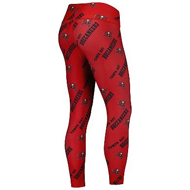 Women's Concepts Sport Red Tampa Bay Buccaneers Breakthrough Allover Print Lounge Leggings