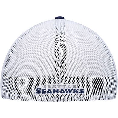 Men's '47 College Navy/White Seattle Seahawks Trophy Trucker Flex Hat