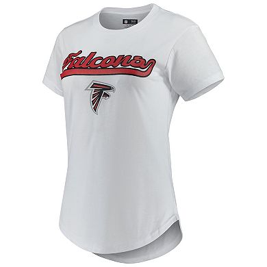 Women's Concepts Sport White/Charcoal Atlanta Falcons Sonata T-Shirt & Leggings Sleep Set