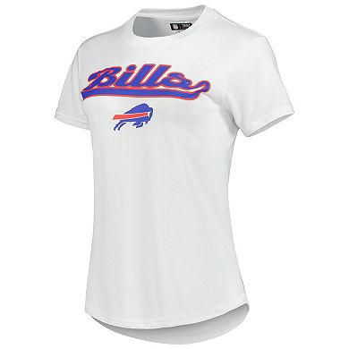Women's Concepts Sport White/Charcoal Buffalo Bills Sonata T-Shirt & Leggings Sleep Set
