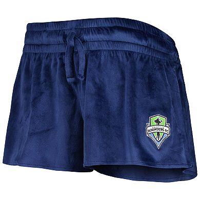 Women's Concepts Sport Navy Seattle Sounders FC Intermission T-Shirt and Shorts Sleep Set