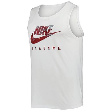 Men's Nike White Alabama Crimson Tide Spring Break Futura Performance Tank Top