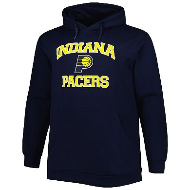 Men's Navy Indiana Pacers Big & Tall Heart & Soul Pullover Hoodie