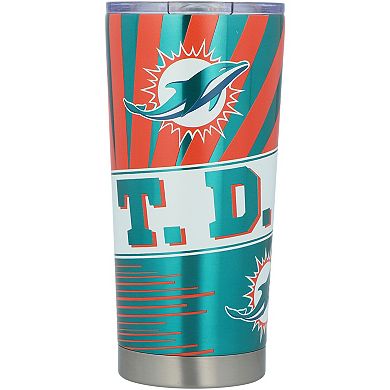 Miami Dolphins 20oz. Stainless Steel Mascot Tumbler