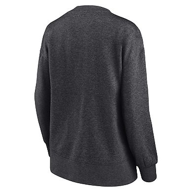 Women's Fanatics Branded Heathered Charcoal Texas A&M Aggies Jump Distribution Pullover Sweatshirt
