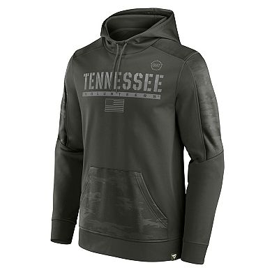 Men's Fanatics Branded Olive Tennessee Volunteers OHT Military Appreciation Guardian Pullover Hoodie