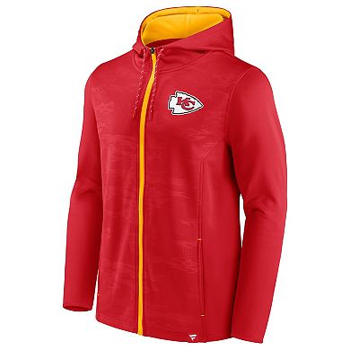 Men's Fanatics Branded Red/Gold Kansas City Chiefs Ball Carrier Full-Zip Hoodie