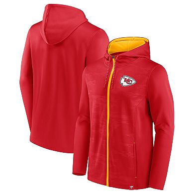 Men's Fanatics Branded Red/Gold Kansas City Chiefs Ball Carrier Full-Zip Hoodie