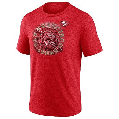 Men's Fanatics Branded Heathered Scarlet San Francisco 49ers Sporting Chance T-Shirt