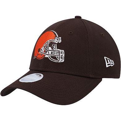Women's New Era Brown Cleveland Browns Simple 9FORTY Adjustable Hat