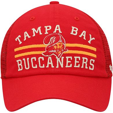 Men's '47 Red Tampa Bay Buccaneers Highpoint Trucker Clean Up Snapback Hat