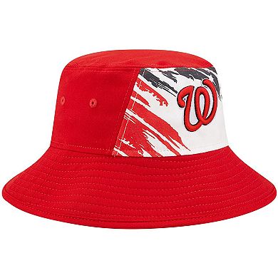 Men's New Era Red Washington Nationals 2022 4th of July Bucket Hat