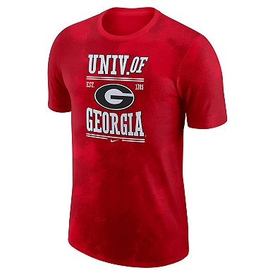 Men's Nike Red Georgia Bulldogs Team Stack T-Shirt