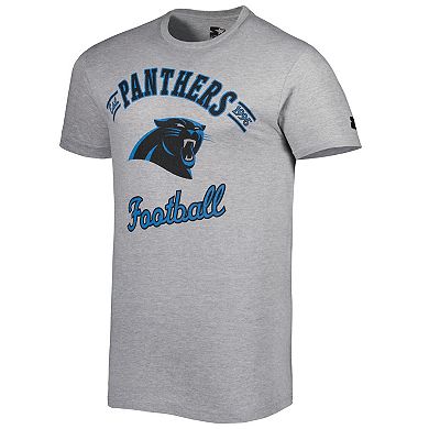 Men's Starter Heathered Gray Carolina Panthers Prime Time T-Shirt